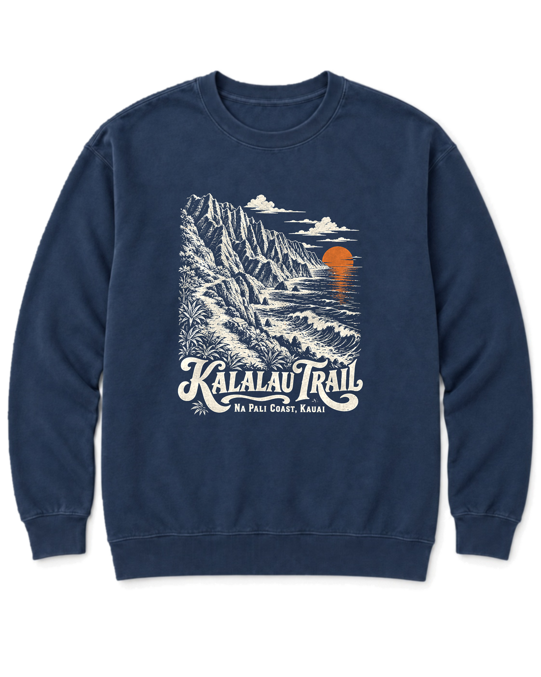 Kalalau Trail Sweatshirt - True Navy