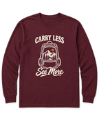 Carry Less, See More Long Sleeve Shirt - Maroon
