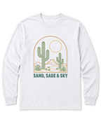 Sand, Sage & Sky Long Sleeve Shirt - White