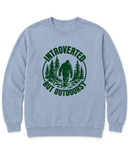 Introverted but Outdoorsy Sweatshirt - Chambray