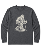 Bigfoot Day Hike Long Sleeve Shirt - Dark Heather