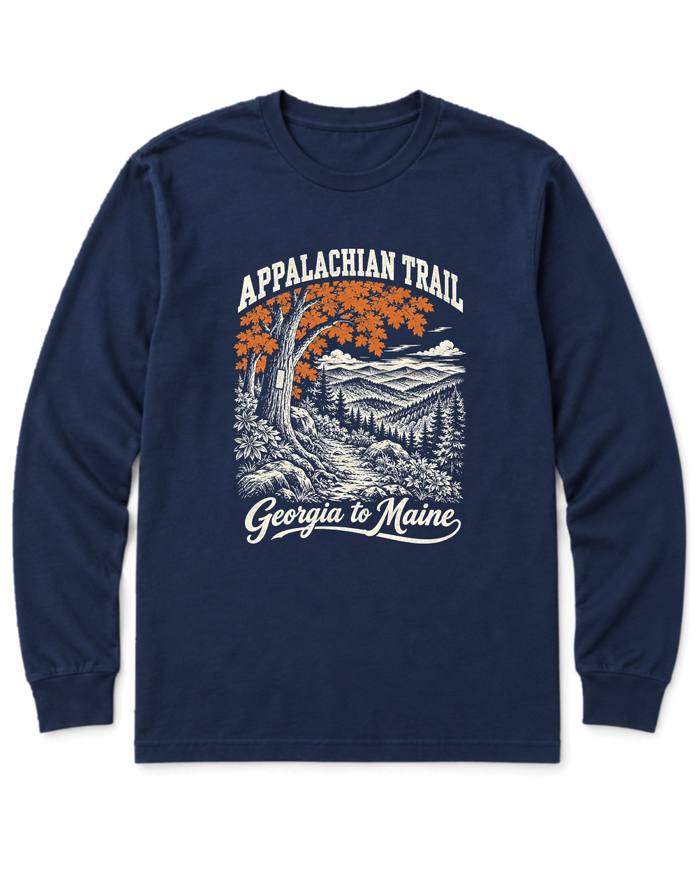 Appalachian Trail Long Sleeve Shirt - Navy