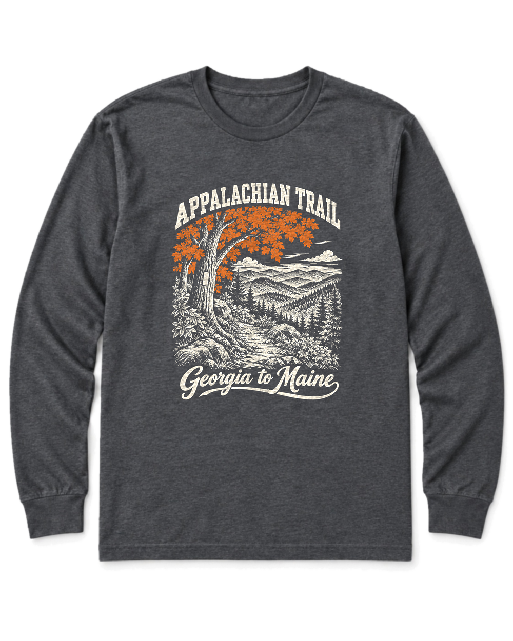 Appalachian Trail Long Sleeve Shirt - Dark Heather
