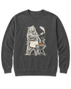 Grill Master Grizzly Sweatshirt - Pepper