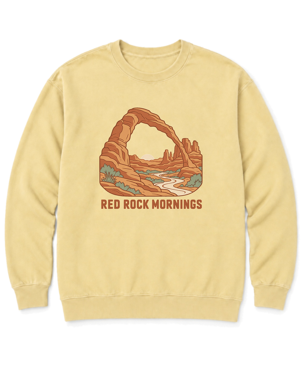 Red Rock Mornings Sweatshirt - Butter