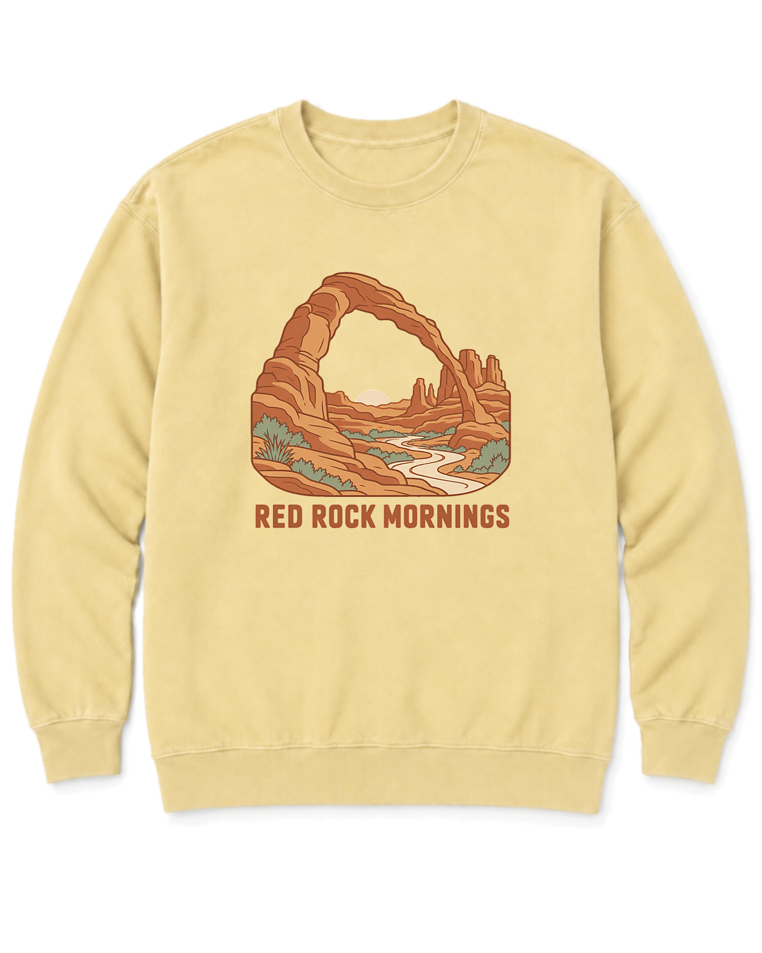 Red Rock Mornings Sweatshirt - Butter