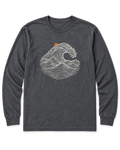 Ocean Wave Long Sleeve Shirt - Dark Heather