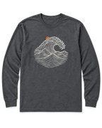 Ocean Wave Long Sleeve Shirt - Dark Heather