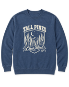 Tall Pines, Clear Mind Sweatshirt - Denim