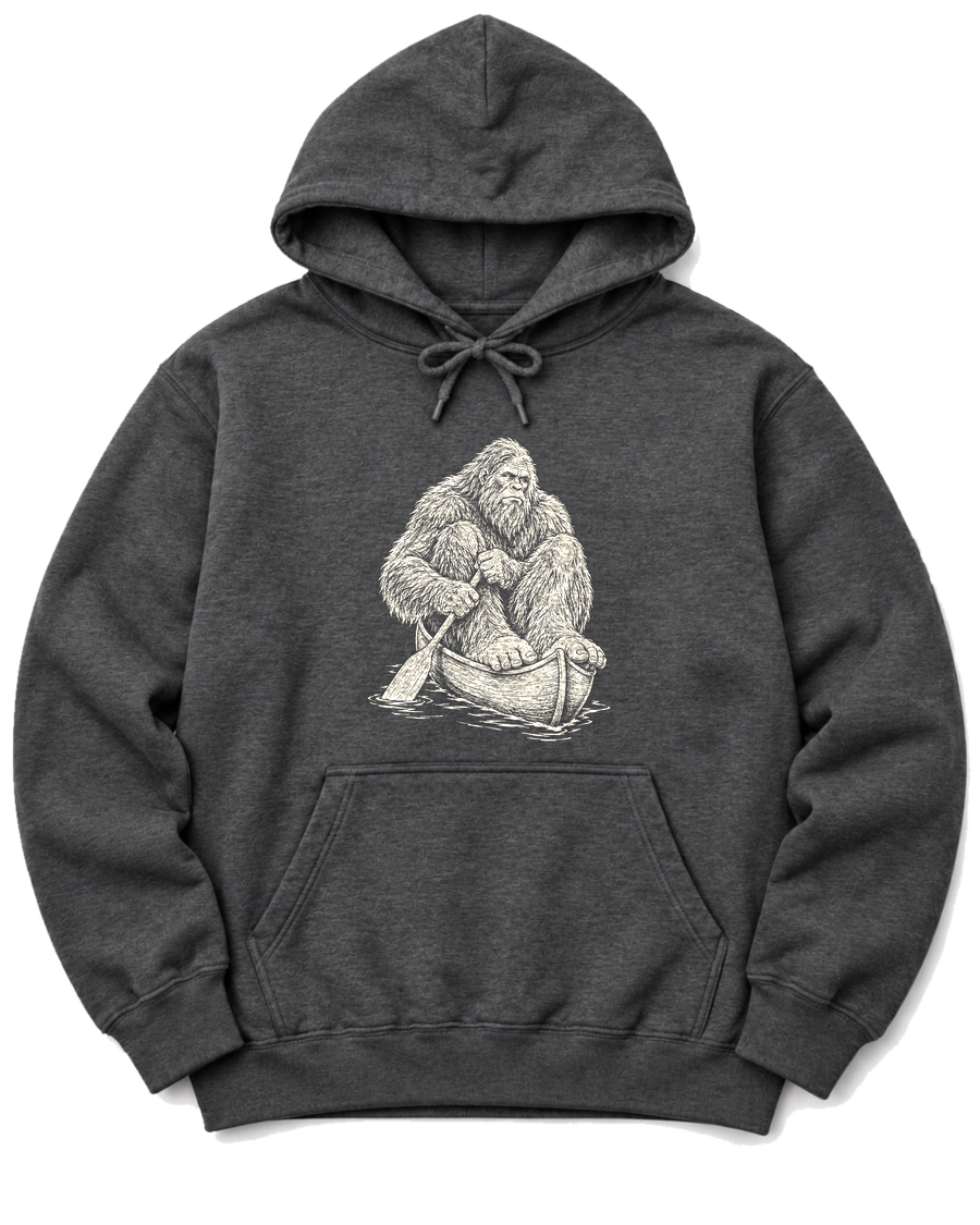 Bigfoot Canoe Hoodie - Dark Heather