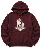 Upside-Down Map Hoodie - Maroon