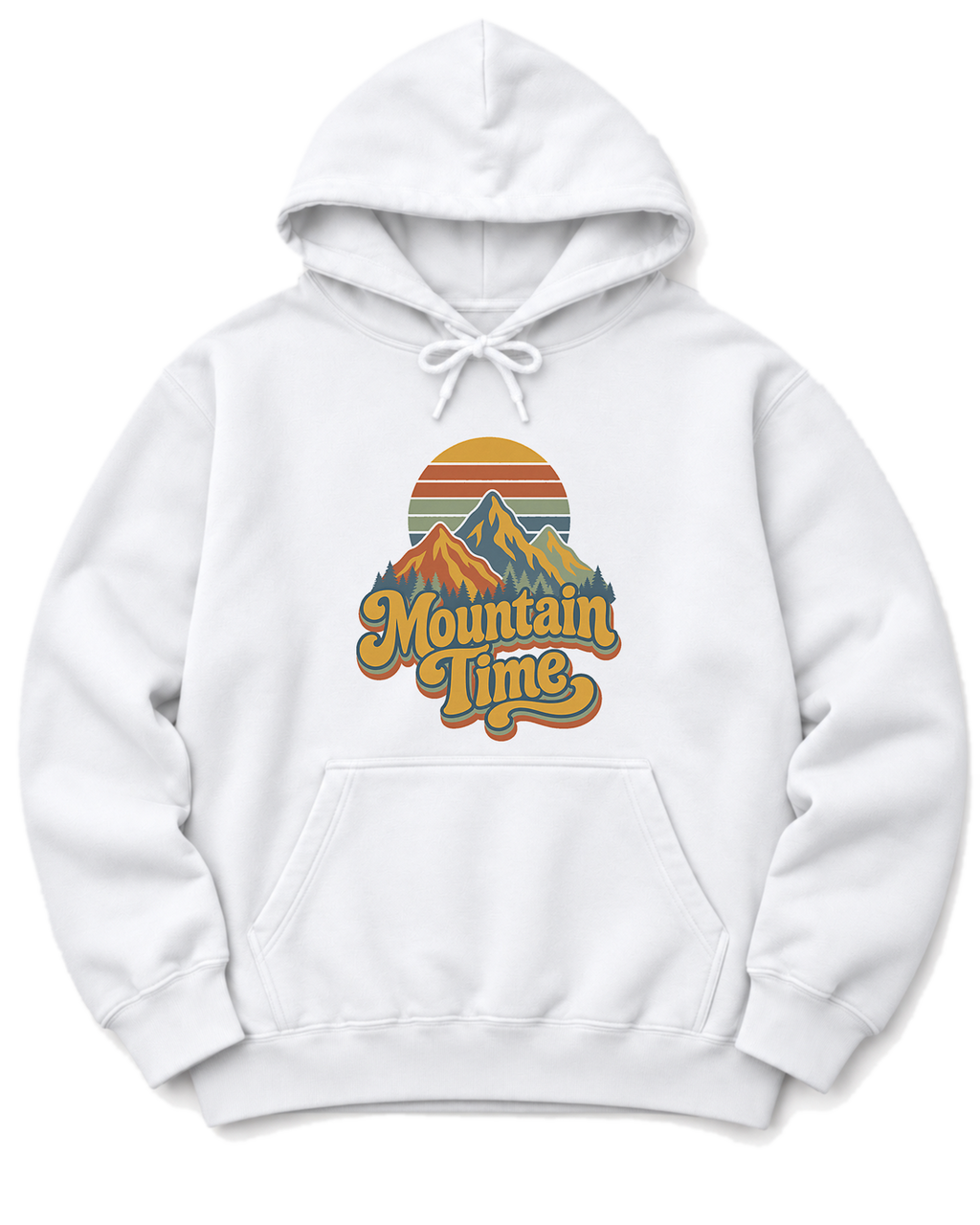 Mountain Time Hoodie - White