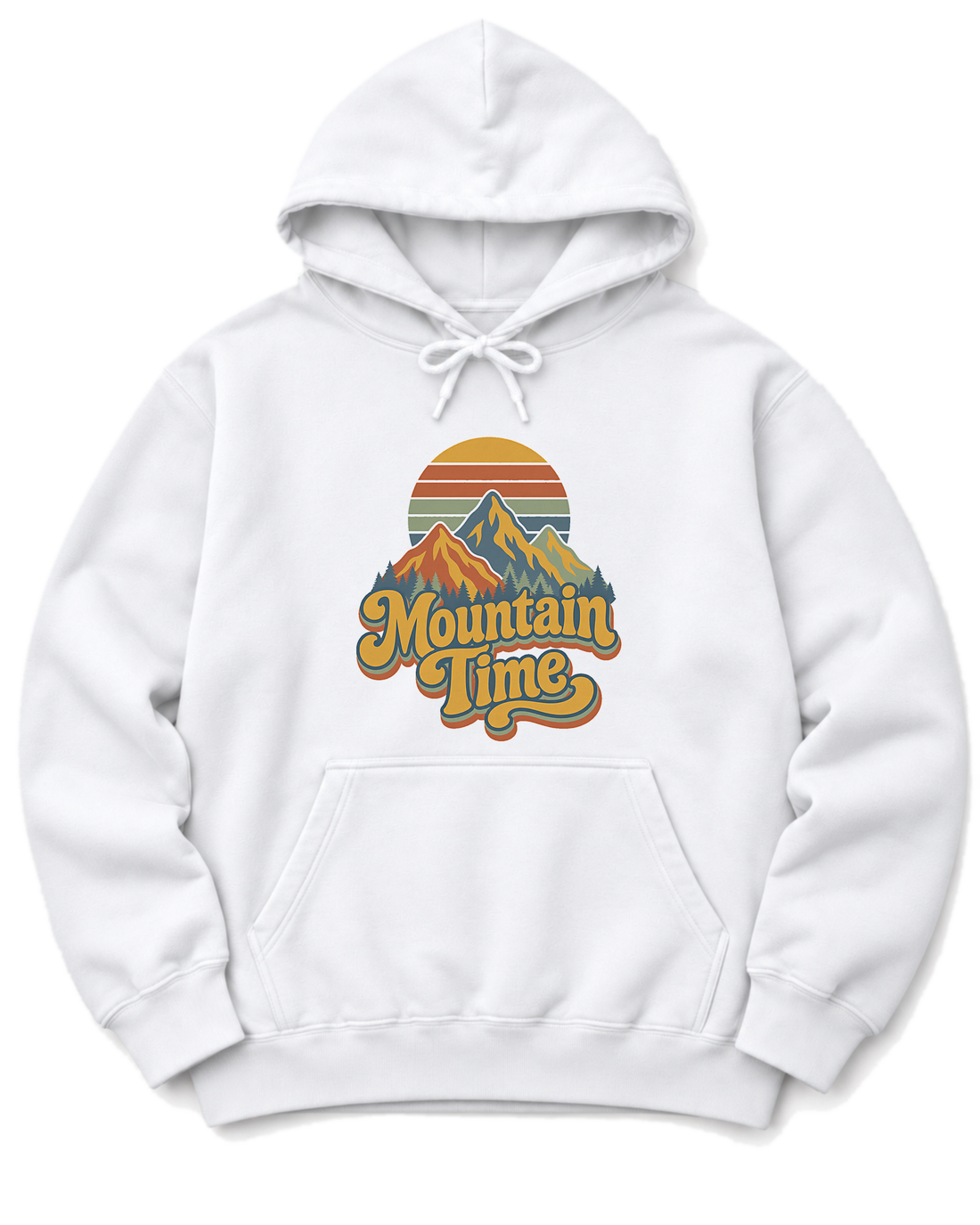 Mountain Time Hoodie - White