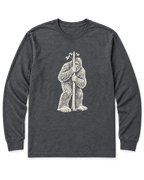 Bigfoot Hide and Seek Long Sleeve Shirt - Dark Heather