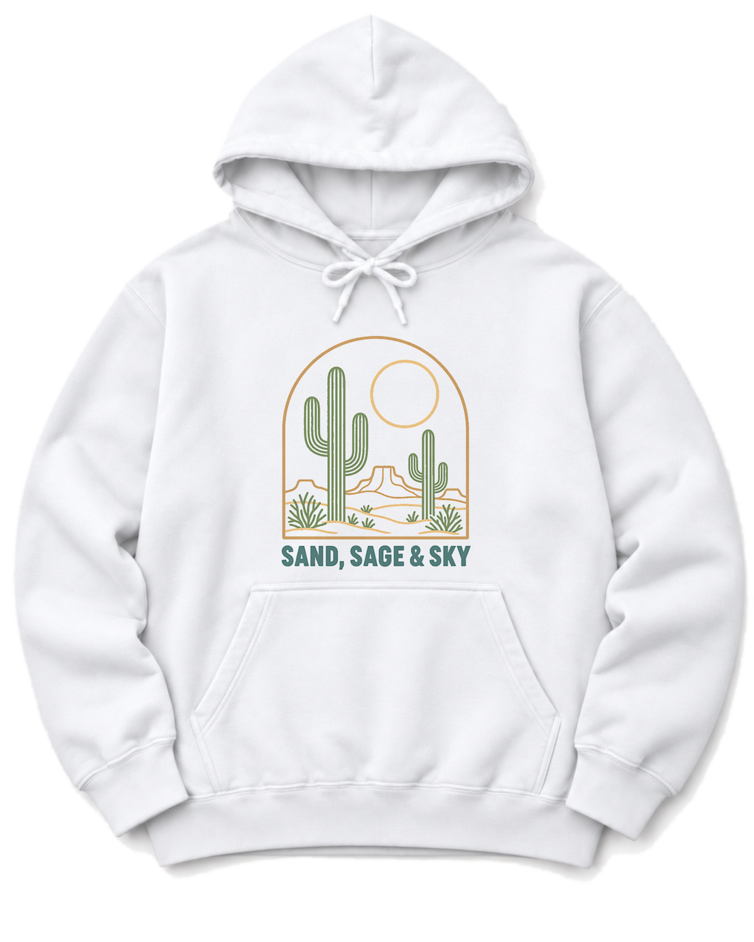 Sand, Sage & Sky Hoodie - White