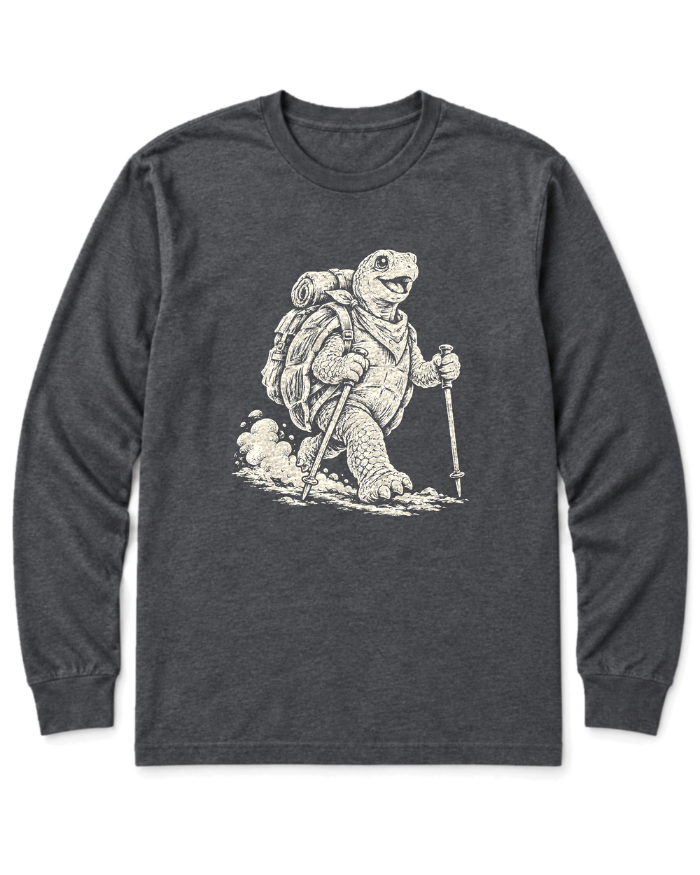 Turtle Trekker Long Sleeve Shirt - Dark Heather