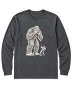 Bigfoot Photographer Long Sleeve Shirt - Dark Heather