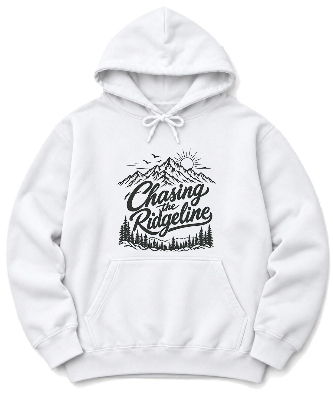 Chasing the Ridgeline Hoodie - White