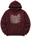 Canyon Sunset Hoodie - Maroon