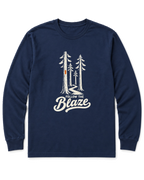 Follow the Blaze Long Sleeve Shirt - Navy