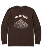 You Are Here Long Sleeve Shirt - Dark Chocolate