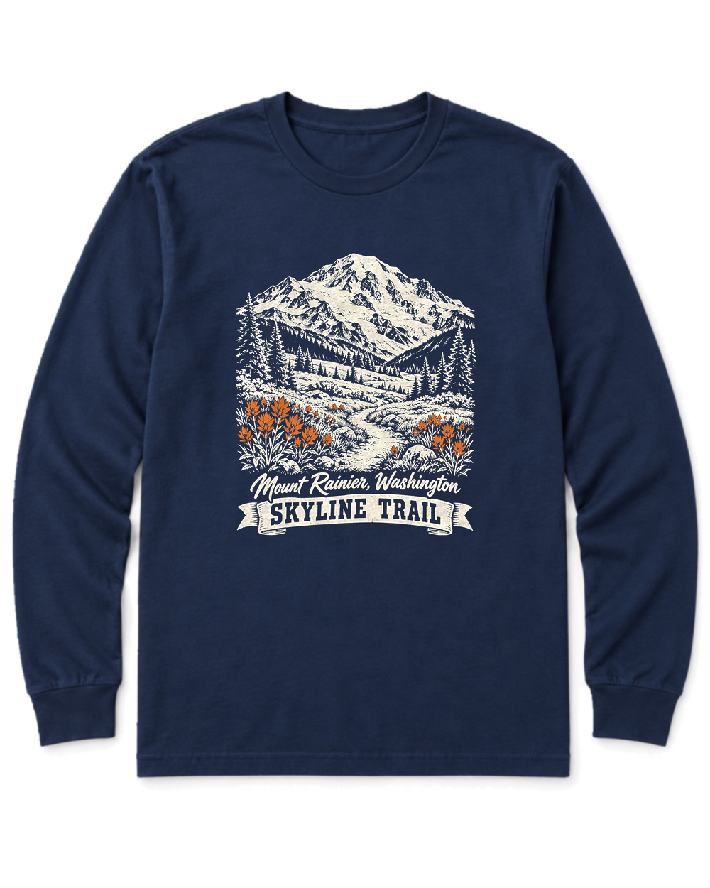 Skyline Trail Long Sleeve Shirt - Navy