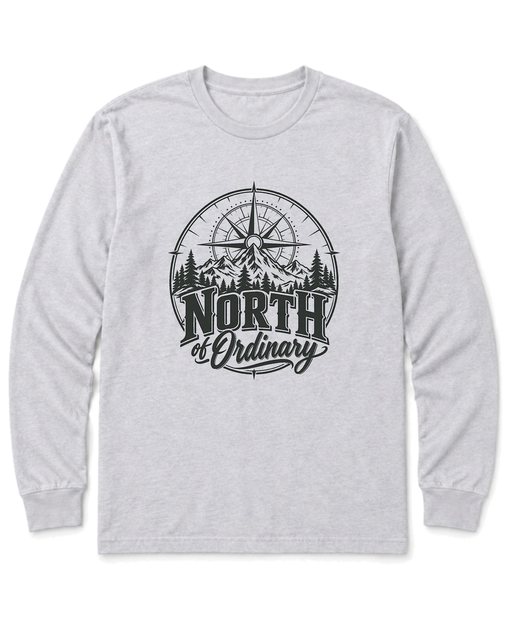 North of Ordinary Long Sleeve Shirt - Ash