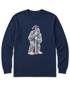 Bigfoot Hide and Seek Long Sleeve Shirt - Navy