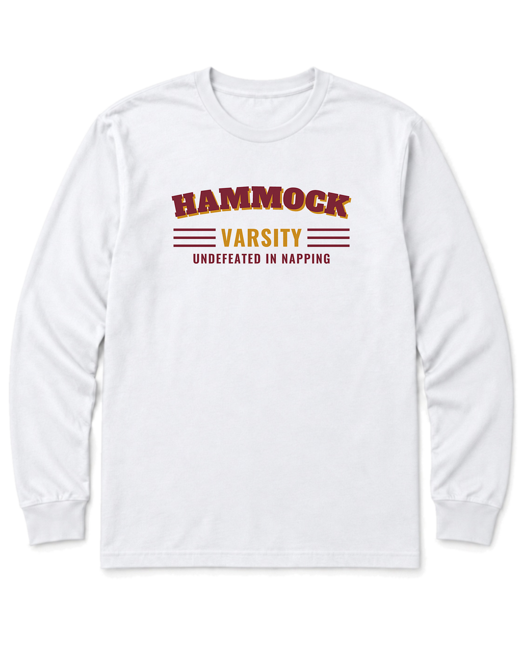 Hammock Varsity Long Sleeve Shirt - White