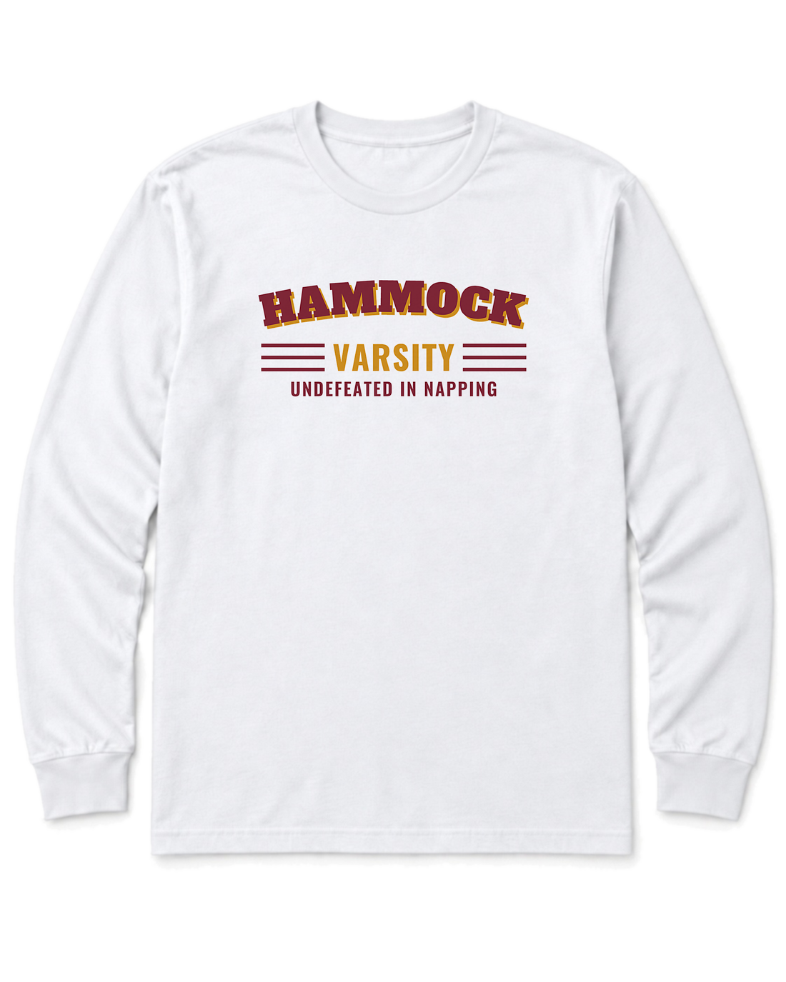 Hammock Varsity Long Sleeve Shirt - White