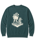 Upside-Down Map Sweatshirt - Blue Spruce