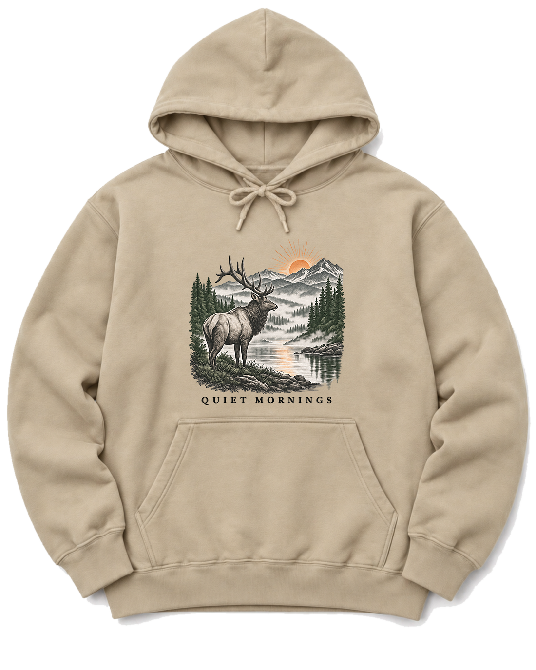 Quiet Mornings Hoodie - Sand