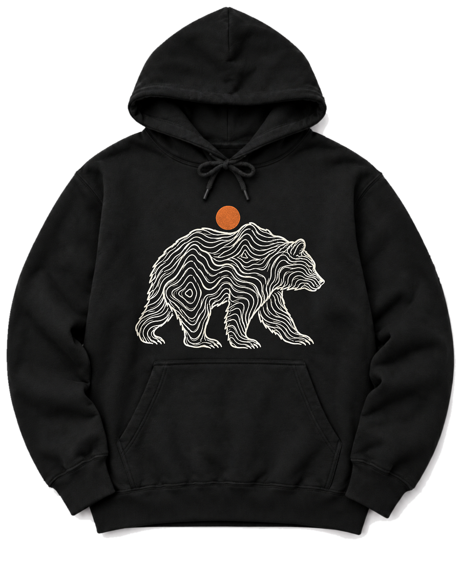 Topo Bear Hoodie - Black