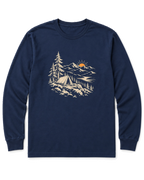 Summit Sunrise Long Sleeve Shirt - Navy