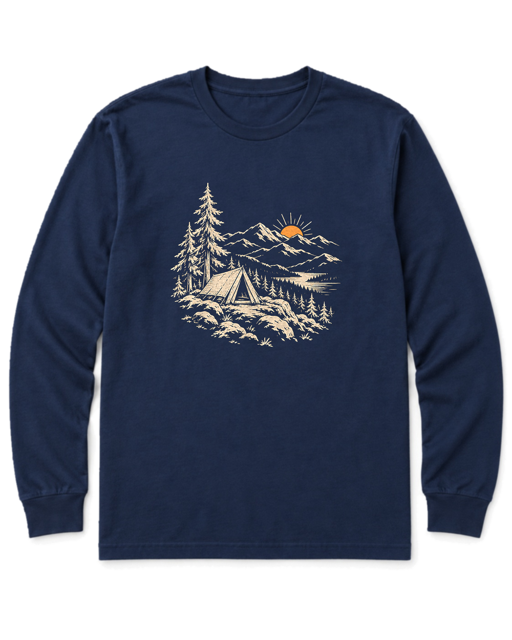 Summit Sunrise Long Sleeve Shirt - Navy