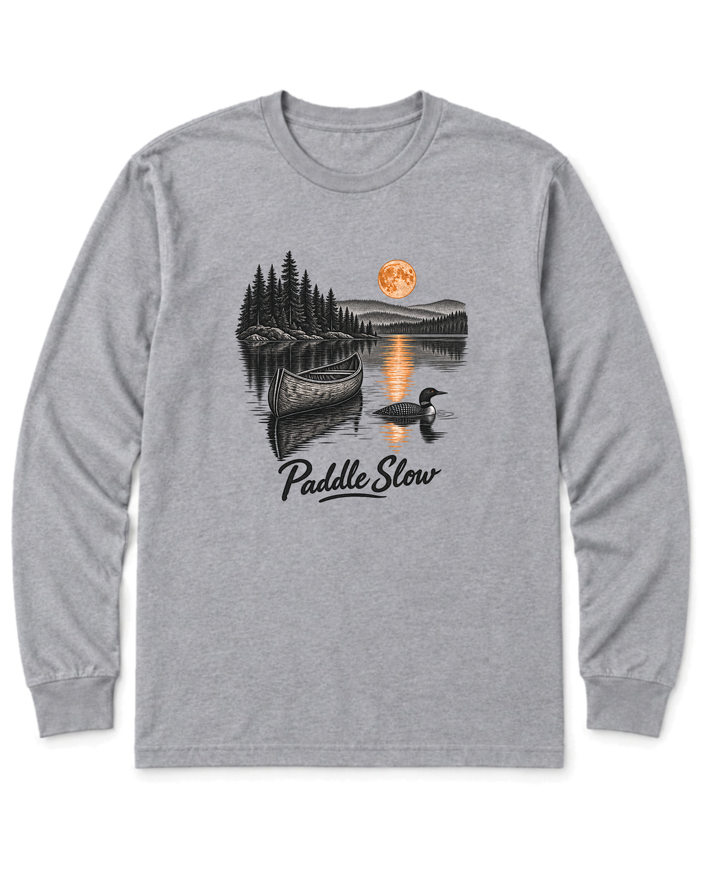 Paddle Slow Long Sleeve Shirt - Sport Grey