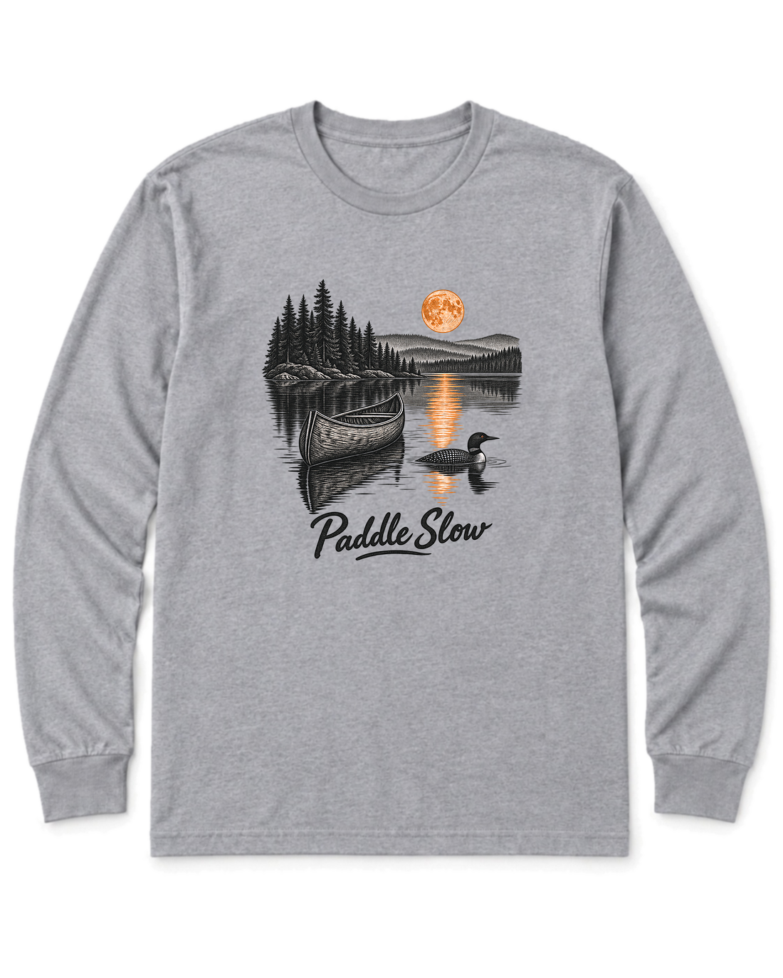 Paddle Slow Long Sleeve Shirt - Sport Grey