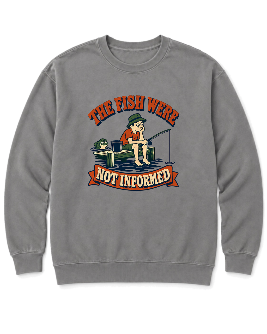 The Fish Were Not Informed Sweatshirt - Grey