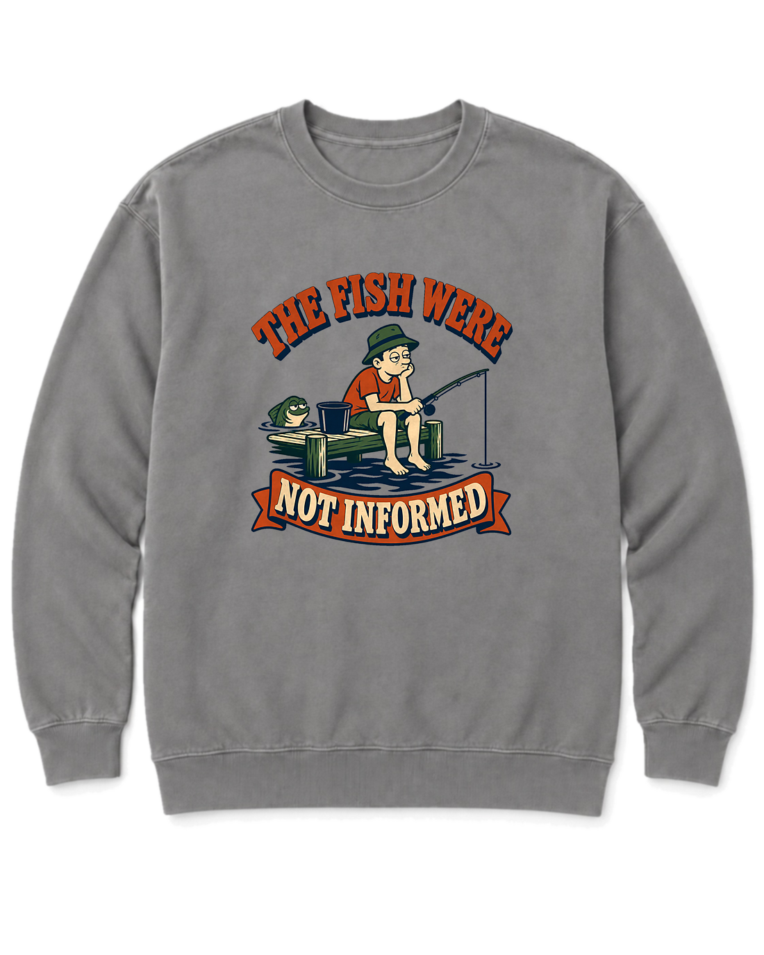 The Fish Were Not Informed Sweatshirt - Grey