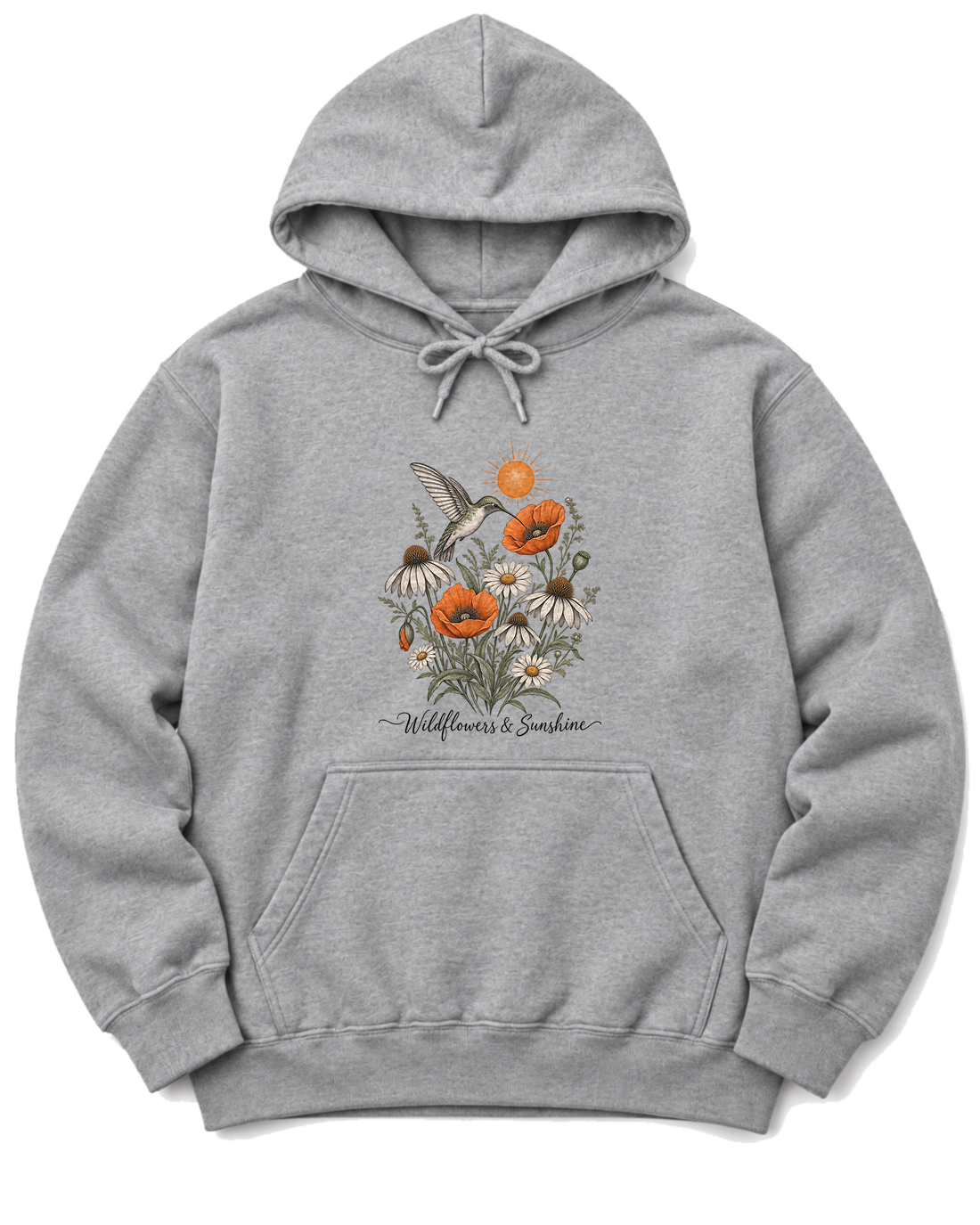 Wildflowers & Sunshine Hoodie - Sport Grey