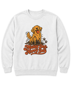 Muddy Dog, Happy Dog Sweatshirt - White