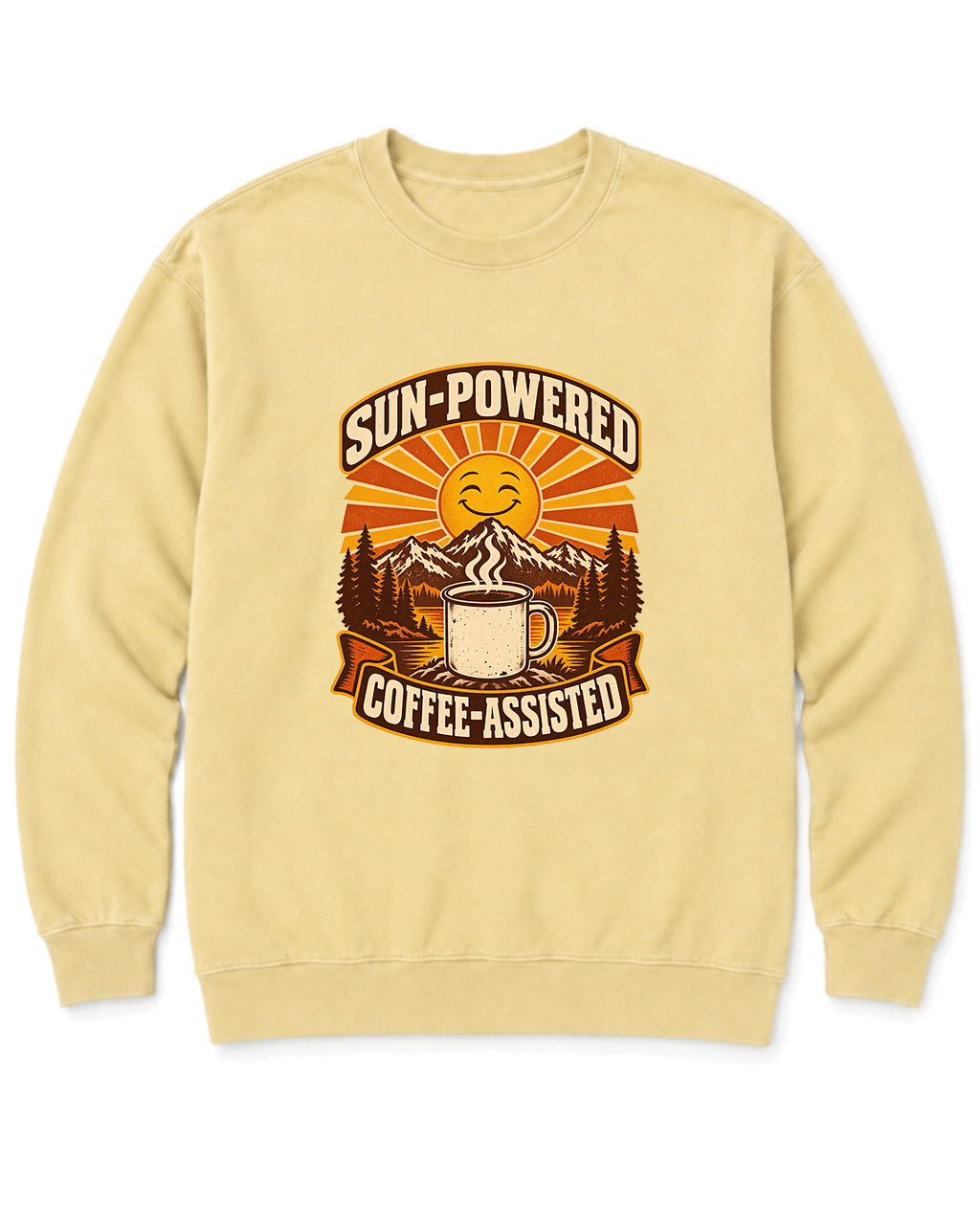 Sun-Powered, Coffee-Assisted Sweatshirt - Butter