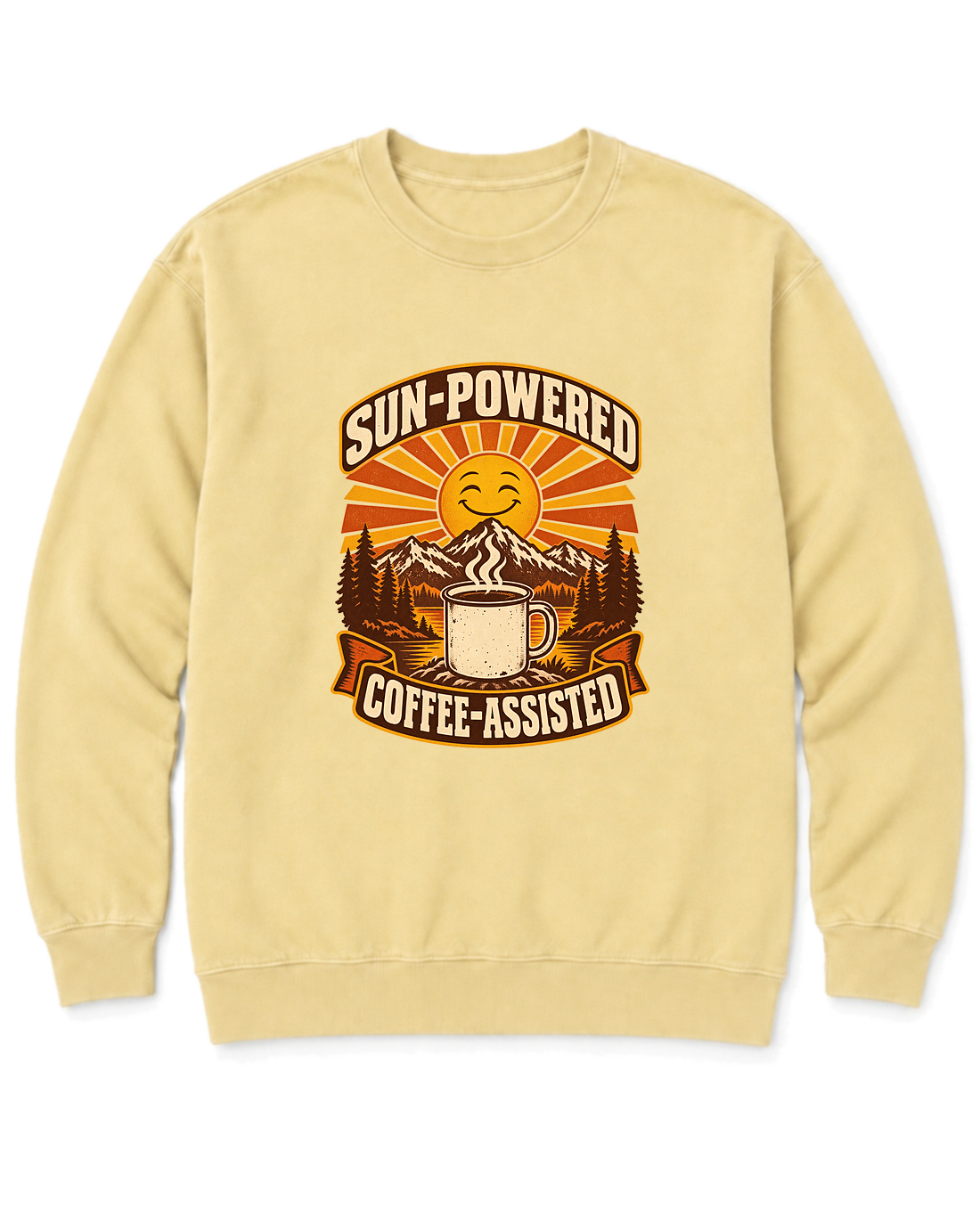 Sun-Powered, Coffee-Assisted Sweatshirt - Butter