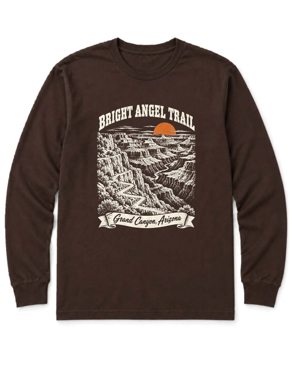 Bright Angel Trail Long Sleeve Shirt - Dark Chocolate