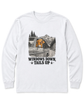 Windows Down, Tails Up Long Sleeve Shirt - White