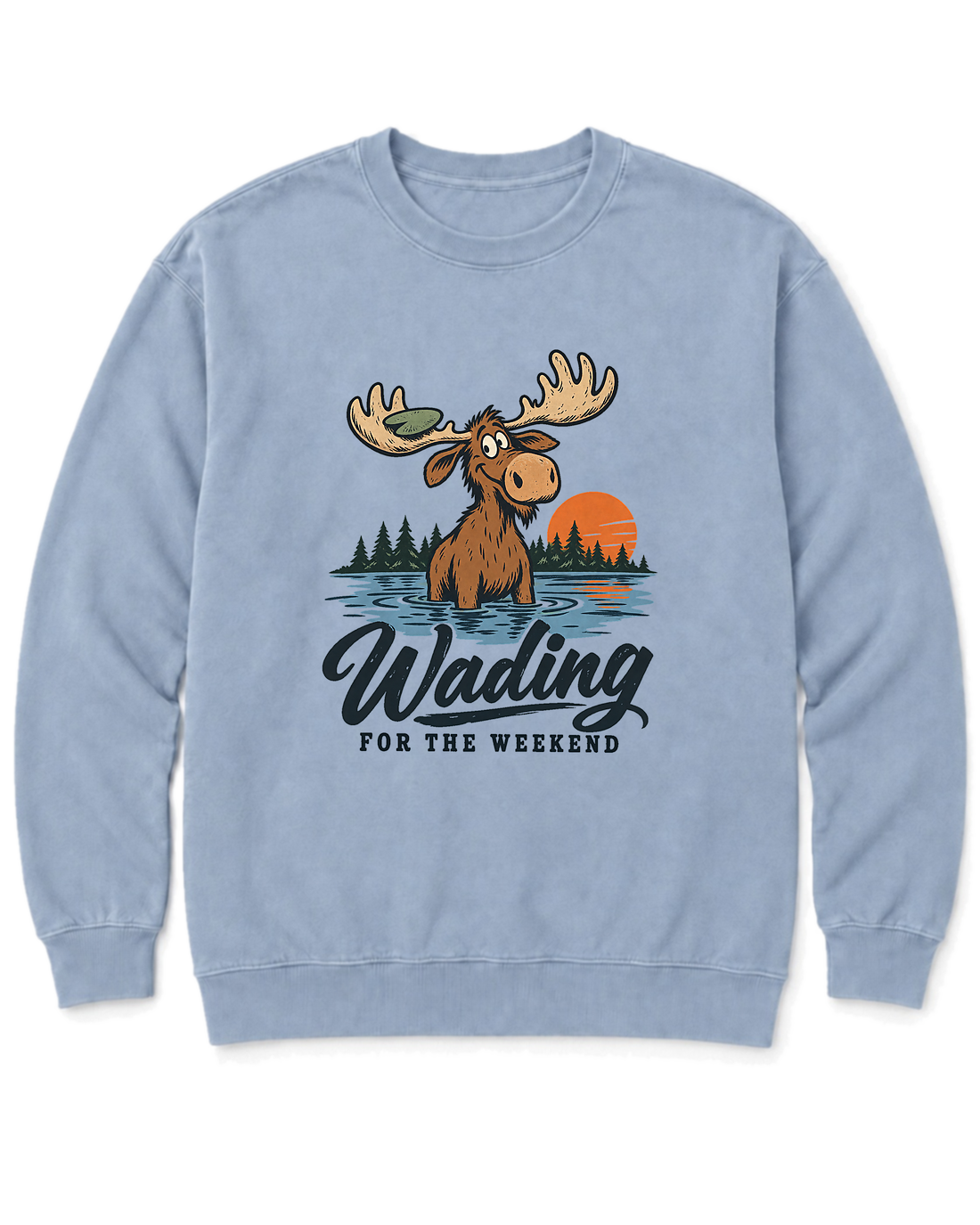 Wading for the Weekend Sweatshirt - Chambray