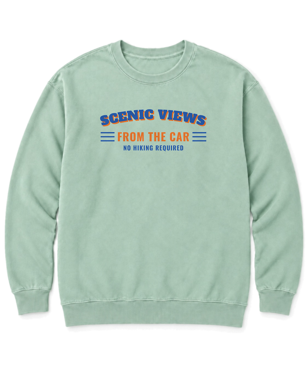 Scenic Views from the Car Sweatshirt - Chalky Mint
