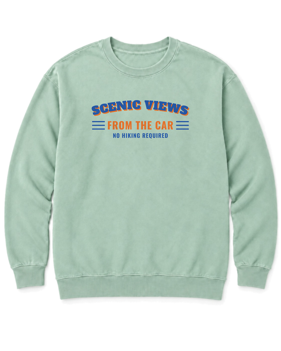 Scenic Views from the Car Sweatshirt - Chalky Mint