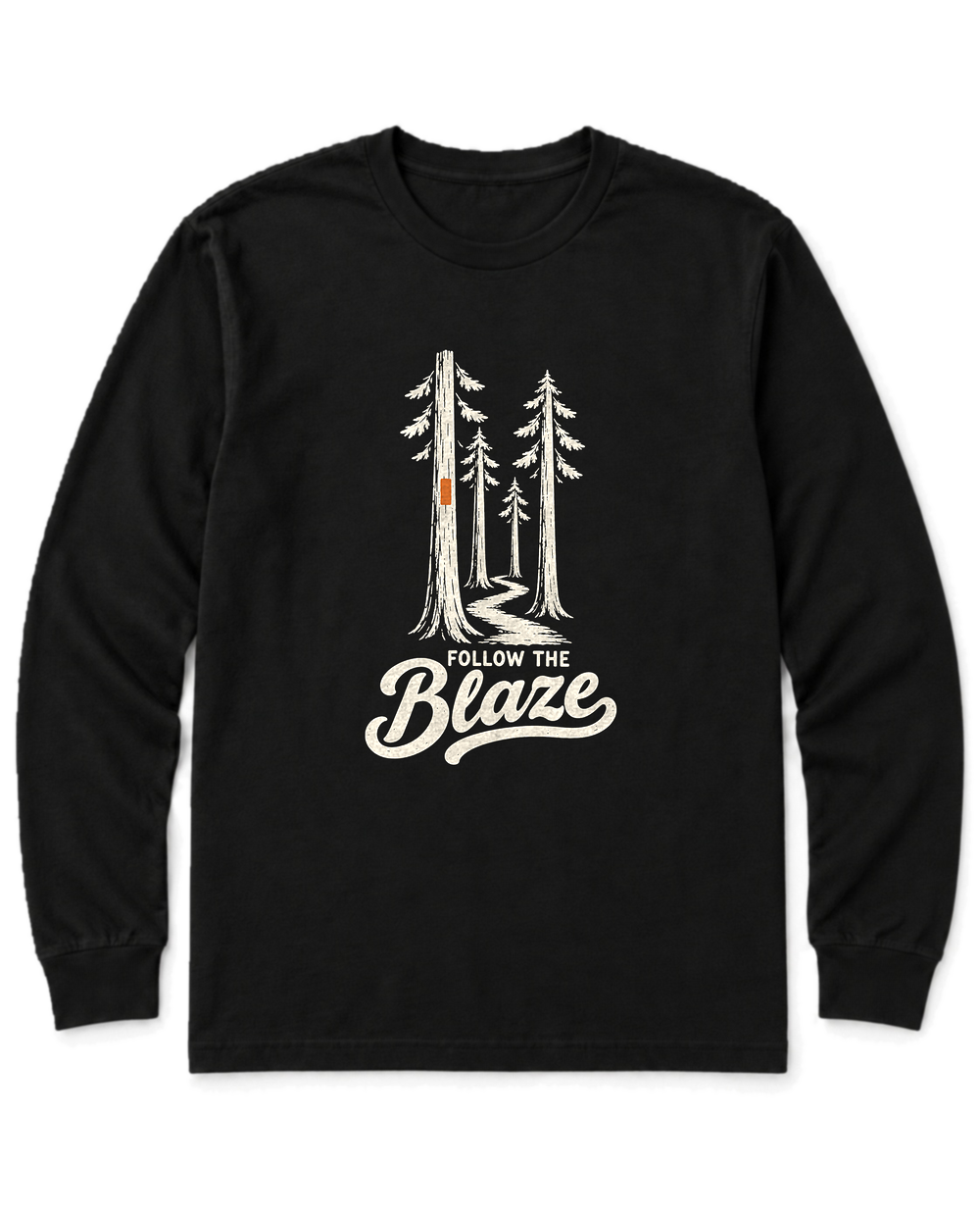 Follow the Blaze Long Sleeve Shirt - Black