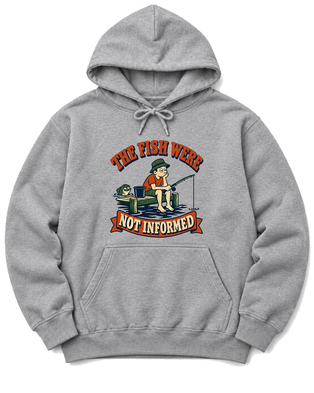 The Fish Were Not Informed Hoodie - Sport Grey